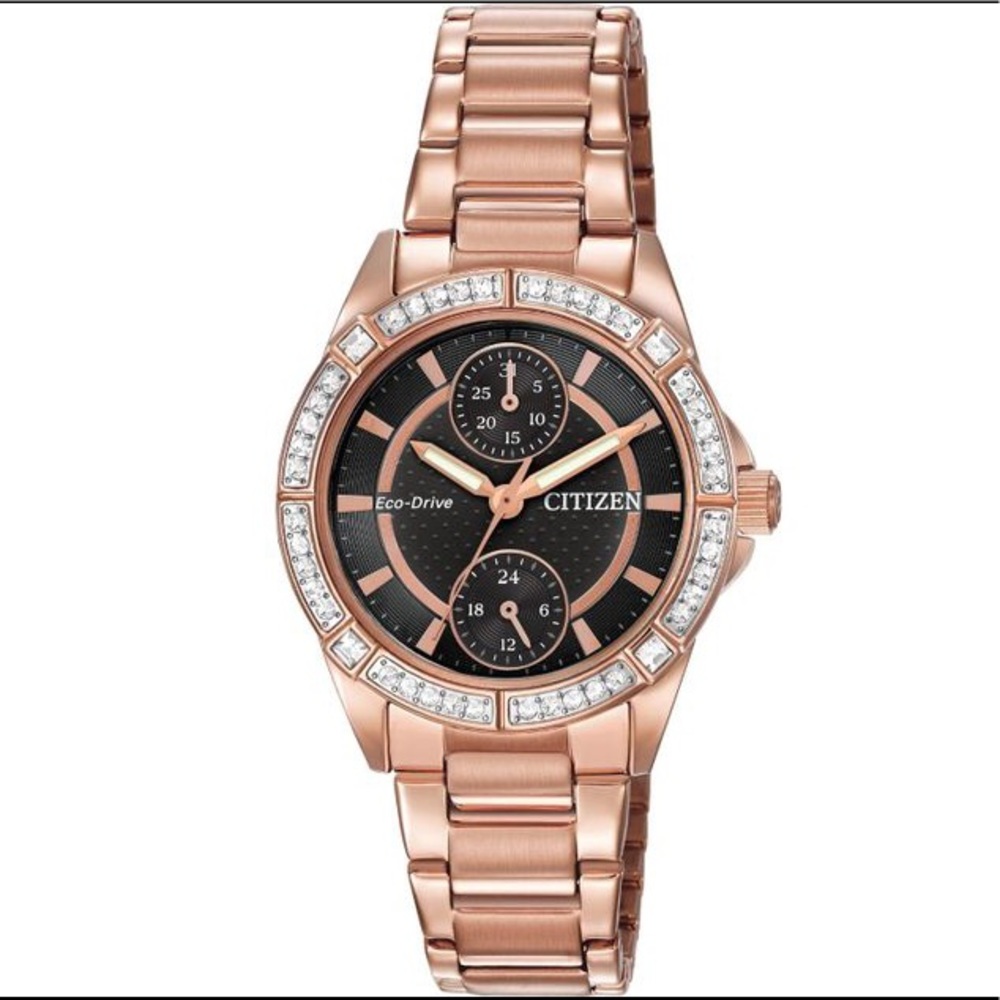 Citizen rose gold Eco-Drive watch FD3003-58e